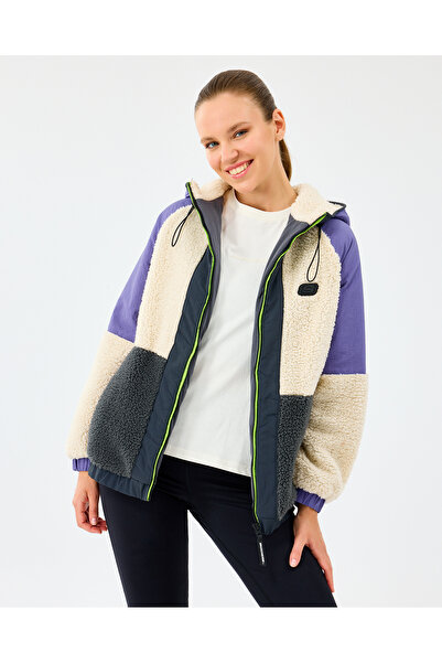 SKECHERS W Outdoor Fleece Full Zip Sherpa Kadın Offwhite Mont S232311-102