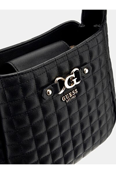 Guess Brera Women's Black Shoulder Bag Hwqg8424010-Bla