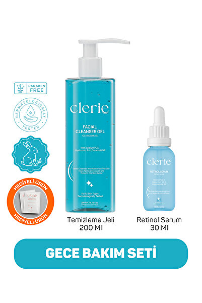 Clerie Cosmetics %0.3 Retinol & %2.5 Bakuchiol Serum + Sebum ve Yağ Dengeleyi...