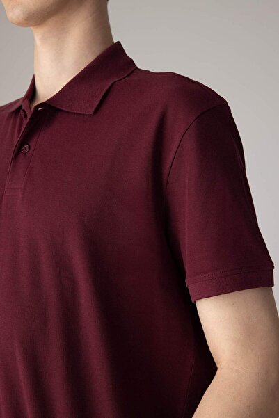 DeFacto 100% bavlna Regular Fit Polo výstřih s krátkým rukávem Basic Plain Pique Fabric Tričko C1293AX24SP