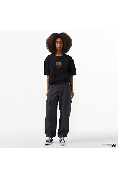 adidas Premium Essentials Kadın Siyah Kargo Pantolon