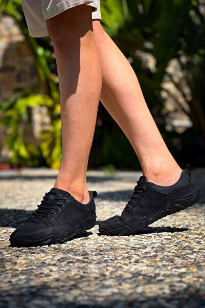 YLCN-EMTrend Kbdx1 Kuback Black Leather Casual Men's Shoes