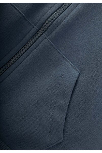 Cigit Kapşonlu Fermuarlı Hırka 1-10 Yaş Lacivert