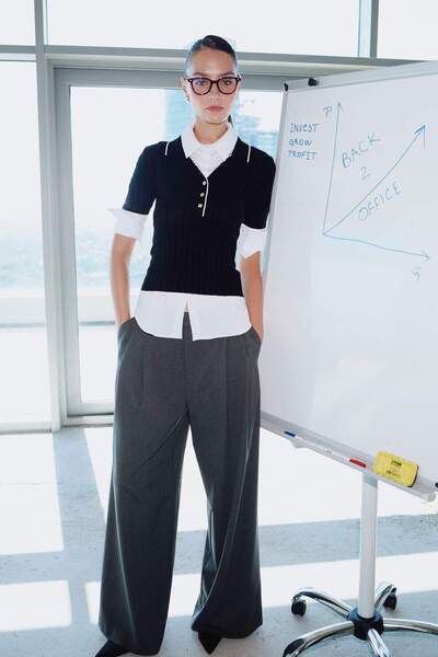 DeFacto Wide Leg Double Pocket High Waist Long Length Pants F8213Ax25Au