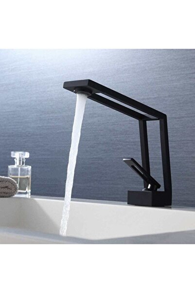 Sanlux Βρύση Νιπτήρα BlackStone – Μοντέρνος Σχεδιασμός, Μασίφ Ορείχαλκος, Ματ Μαύρο, VST27