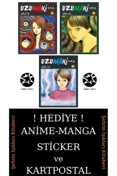 Gerekli Şeyler Yayıncılık Uzumaki 1-2-3 Manga Seti (3 KİTAP) / Junji Ito / Ta...