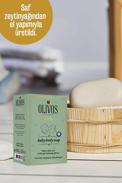 Olivos Doğal Baby Body Zeytinyağlı Bebek Cilt Bakım Temizlik Sabunu Zeytinyağı Sabunu 100 gr