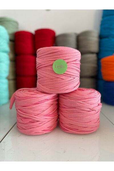 Leila Design خيط قطن ممشط وردي سكر (600-650 جرام) السعر لقطعة واحدة