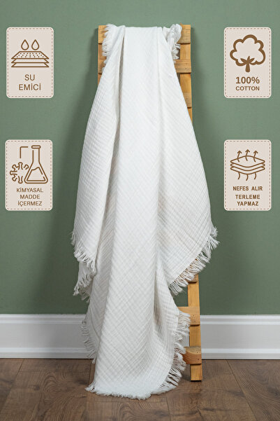 Lamonde 100X110 cm 4 Layer 100% Cotton Children's Muslin Blanket