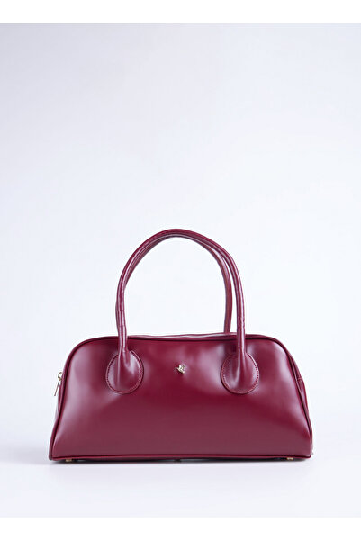 Fabrika Bordo Kadın Omuz Çantası CAROLINA-ITALO