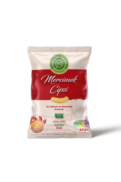 GLUTENSİZ FABRİKA Mercimek Cipsi 60g Karma Paket (3 ÇEŞİT) (GLÜTENSİZ & VEGAN)