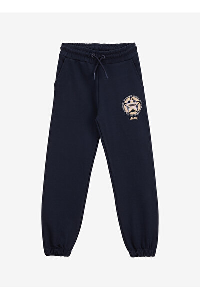 Jeep Lastikli Paça Lacivert Erkek Çocuk Eşofman Altı J5WB-EA7767