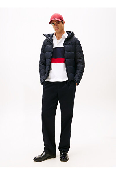 Tommy Hilfiger Обикновено синьо мъжко яке MW0MW41983DW5_ЯКЕ С КАПЮШОН СРЕДНА ТЕЖЕСТ