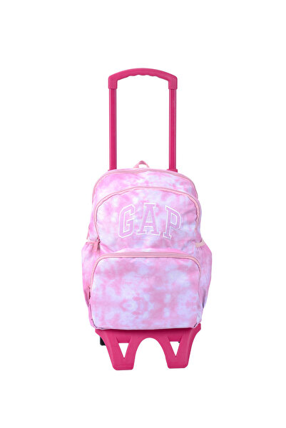 GAP Kids Pembe Kız Çocuk Çekçekli Çanta 15963-GAP KIDS ÇEKÇEK SIRT ÇANTASI