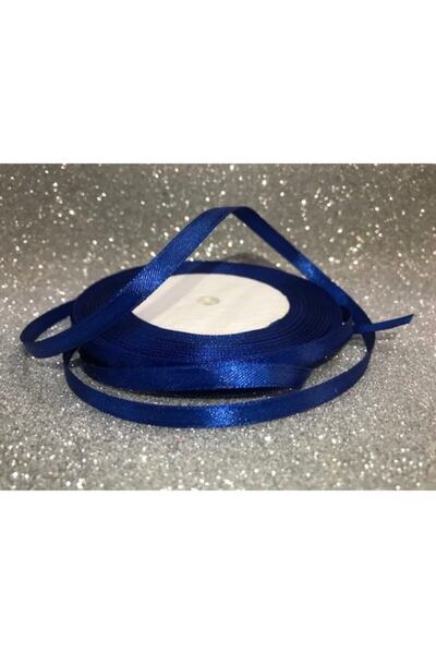 Deniz Party Store Panglică de satin de 6 mm 23 metri (25 yarzi) 1 bucată bleu...