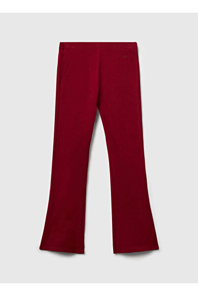 Benetton Bordo Kız Çocuk Tayt 3DKECF037