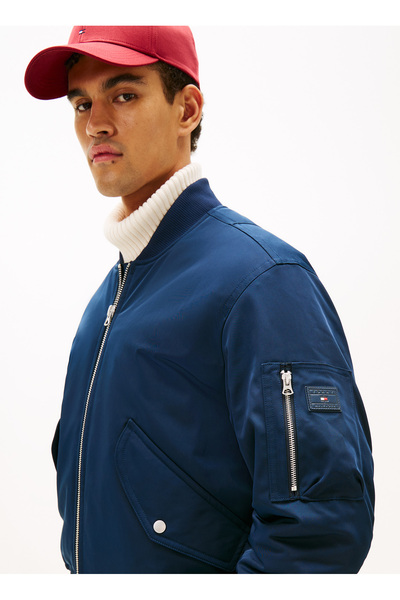 Tommy Hilfiger Normal Mavi Erkek Ceket MW0MW40593C1G_AUTHENTIC BOMBER