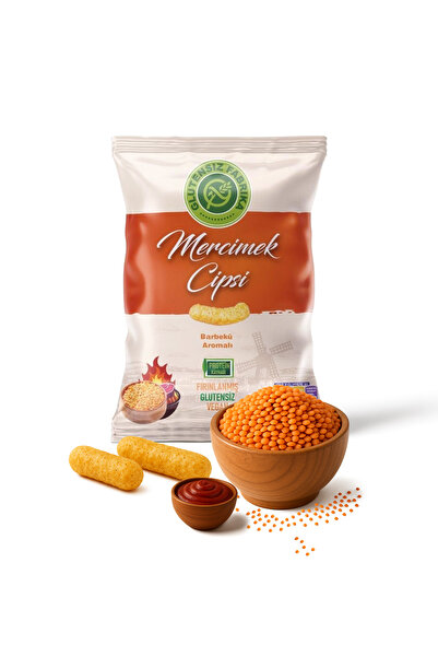 GLUTENSİZ FABRİKA Barbekü Soslu Mercimek Cipsi 60 G X 3 Paket (GLÜTENSİZ & VEGAN)