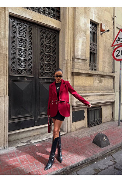 Diemmood Kadın Çengel Detaylı Blazer Ceket