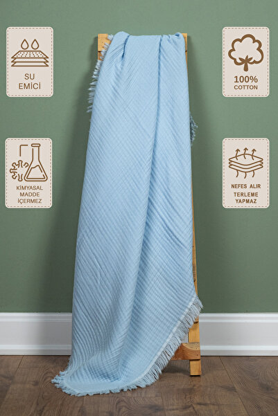 Lamonde 100X110 cm 4 Layer 100% Cotton Children's Muslin Blanket