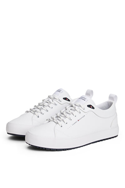 Tommy Hilfiger Beyaz Erkek Günlük Ayakkabı TH HI VULC CORE LOW CLEAT LTH