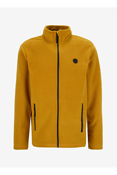 Discovery Expedition D5WM-SWT3301 Hardal Dik Yaka Basic Düz Erkek Polar Sweatshırt