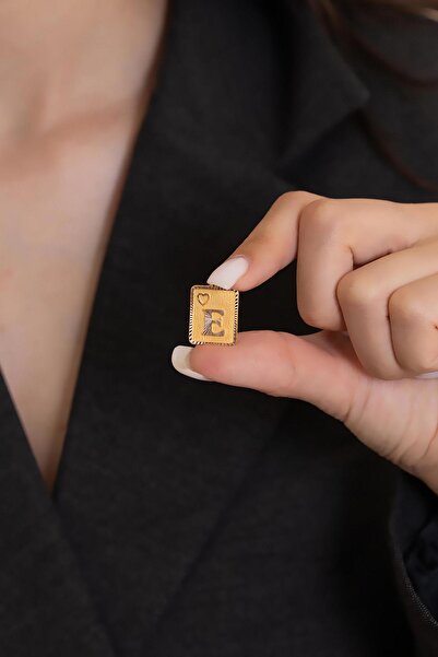 Bayar Gold 14 Ayar Altın E Harf Kalpli Kolye Ucu