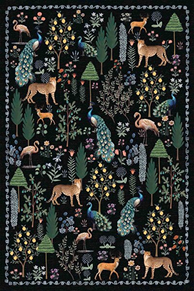 kilim home Floral Mars Haki Pastel Çok Renkli Botanik Tema Dokuma Taban Halı ...