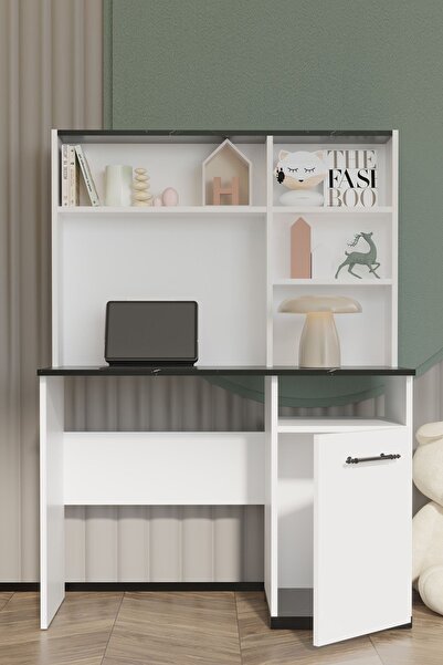 Modalife Still Çalışma Masası - Siyah&beyaz