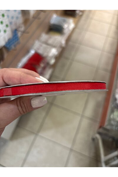 Deniz Party Store Panglică Grosgrain Roșu 6 Mm (50 Yarzi) 45 Metri