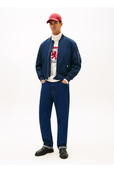 Tommy Hilfiger Normal Mavi Erkek Ceket MW0MW40593C1G_AUTHENTIC BOMBER