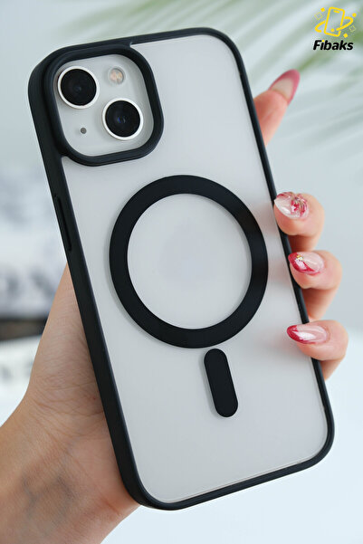 Fibaks Apple Iphone 13 - 14 - 15 Kılıf Magsafe Wireless Şarj Özellikli Tam Ko...