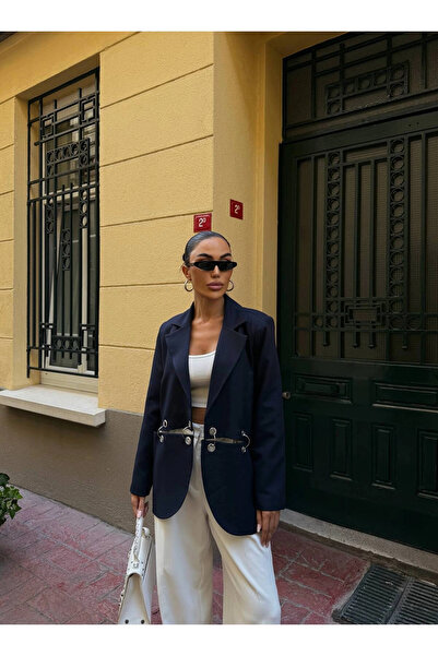 Diemmood Kadın Çengel Detaylı Blazer Ceket