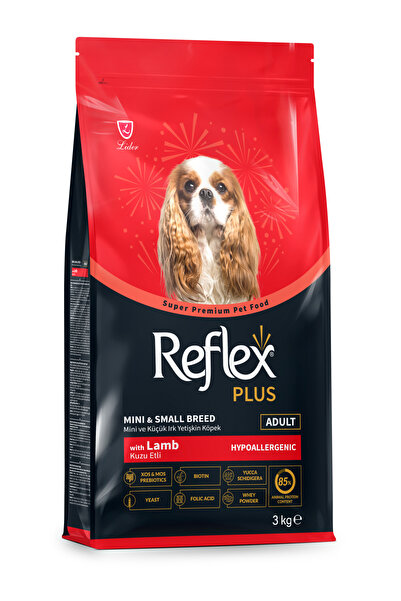 Reflex Plus Hypoallergenic Kuzu Etli Mini ve Küçük Irk Yetişkin Köpek Maması 3 Kg