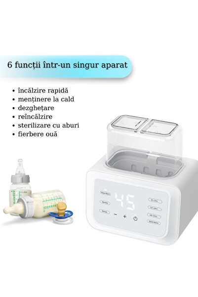 OEM 6-in-1 Bottle Warmer and Sterilizer with Fast Heating, Defrosting, 24h Temperature Maintenance, BPA-