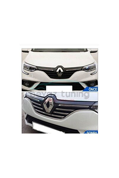 TRDENSA Renault Megane-4 2016 Ve Üzeri Krom Ön Panjur 5 Parça Paslanmaz Çelik