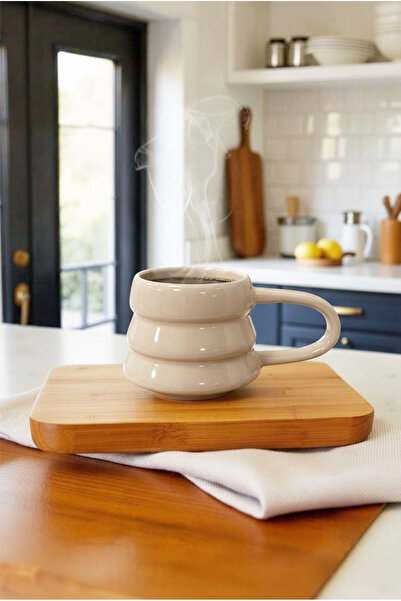 FH finehome Elly Pine Mug Beige 225 ml