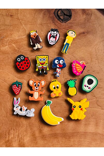 Crocs Jibbitz Terlik Süs Sevimli Figürler 15'li Set