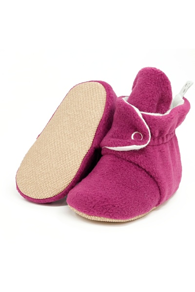 Ella Bonna Fleece Cotton Lined Non-Slip Sole Unisex Baby Kids House Slippers - Basic