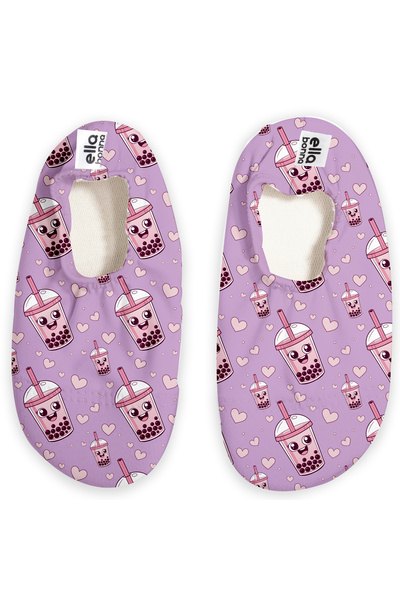 Ella Bonna Unisex Baby and Kids Sea Shoes, Pool Booties and Flamingo Lilac Bubble Tea