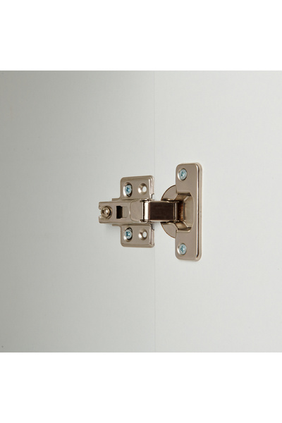 Eco Room Tek Kapaklı 5 Raflı Boy Dolap - Beyaz - 170x35,5x35 cm