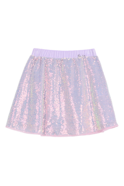 Barbie Normal Bel Normal Lila Payetli Kısa Kız Çocuk Etek BRB5WG-ETK6649