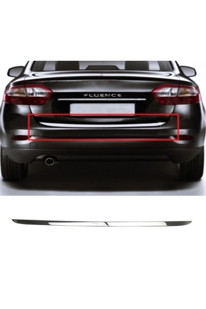 MYTUNİNG Renault Fluence Uyumlu Krom Bagaj Alt Çıtası P.ÇELİK 2010 ve sonrası