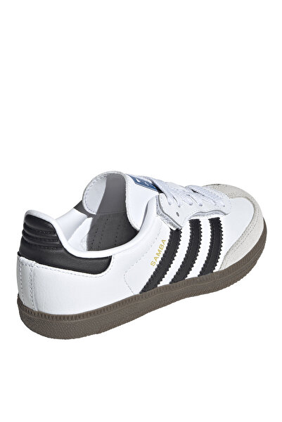 adidas Bílé chlapecké vycházkové boty JQ6391 SAMBA OG CF EL C