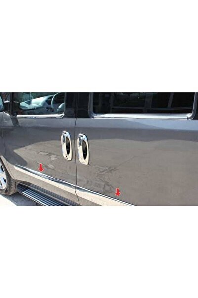 TIMEAKS Fiat Doblo 2010-2021 Krom Yan Kapı Çıtası 4 Kapı Paslanmaz Çelik