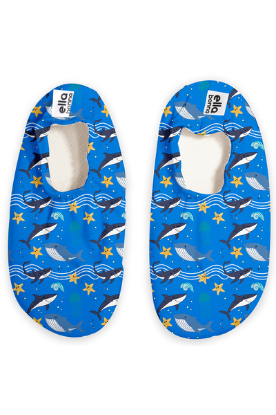Ella Bonna Non-Slip Sole, Unisex Baby, Children's Sea Shoes, Pool Booties, Sharks