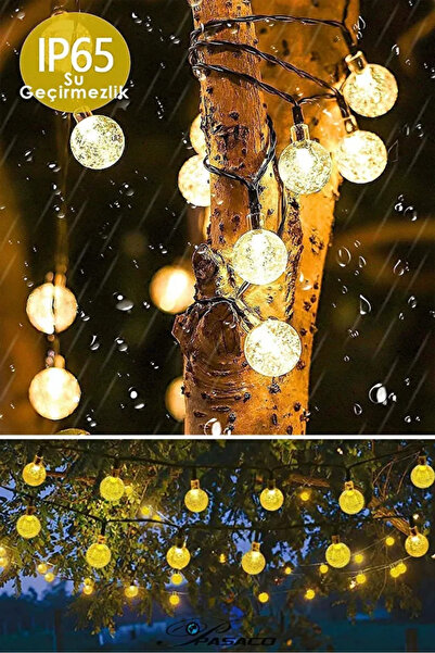 10 Meters 50 Ball Solar Powered Solar Led Light Decorative Rgb New Year Garden Balcony And Terrace