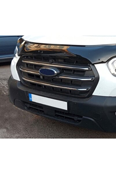 Alfa Otomotiv Ford Transit Krom Ön Panjur 2019 Uyumlu Sonrası 4 Parça P.çelik