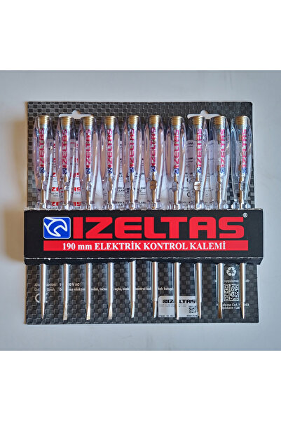 İzeltaş Electric Control Pen 190 mm Flat 10 Pack