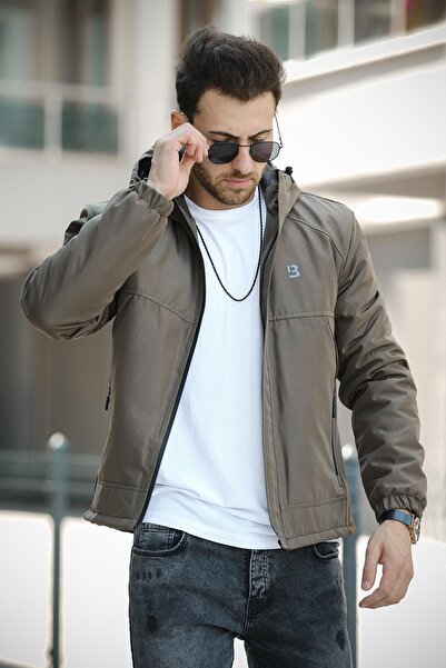 Oksit Jestad Su İtici Kapüşonlu Slim Fit Erkek Mont